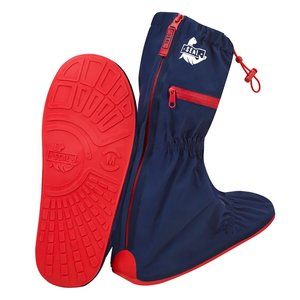 Reusable Waterproof Shoe Cover - Navy/Red